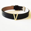 Bracciale-Vanto-pelle-oro-18k-lettera-V